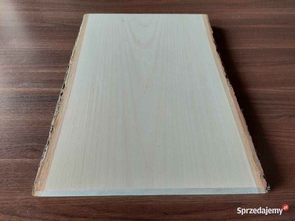 Deska lipowa z korą 40x225x25 rzeźba ikony Łódź