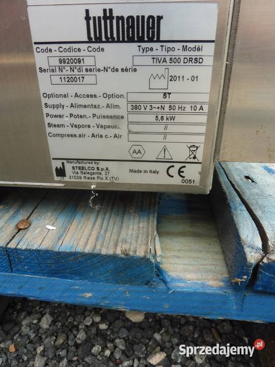 STERYLIZATOR AUTOKLAW TUTTNAUER TIVA 500 świętokrzyskie Wąchock