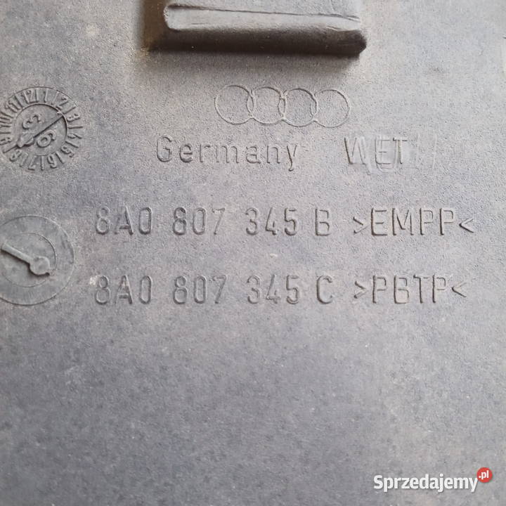 Audi 80 B4 Kratka zderzaka lewa przód 8A0807345B Dębica