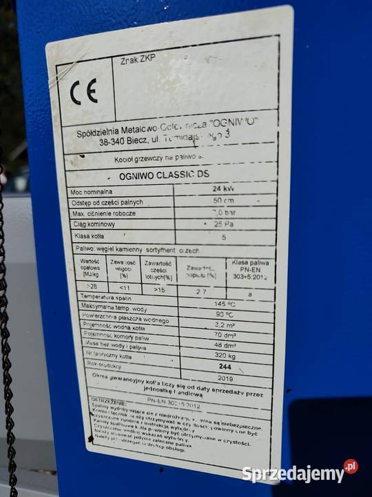 Piec 5 KLASY Ogniwo 24kw kocioł Defro zębiec Tarnów