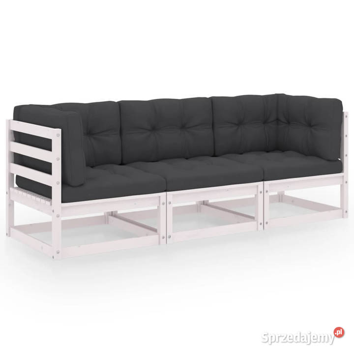 3osobowa sofa ogrodowa z poduszkami lite drewno Warszawa sprzedam