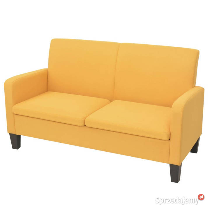 Sofa 2osobowa żółta 135 x 65 x 76 WM244710 mazowieckie Warszawa sprzedam