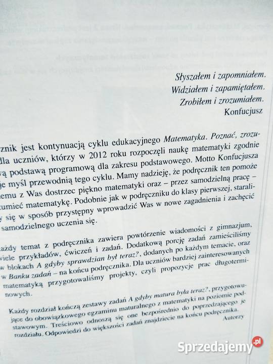 Poznać zrozumieć matematyka podstawa 2