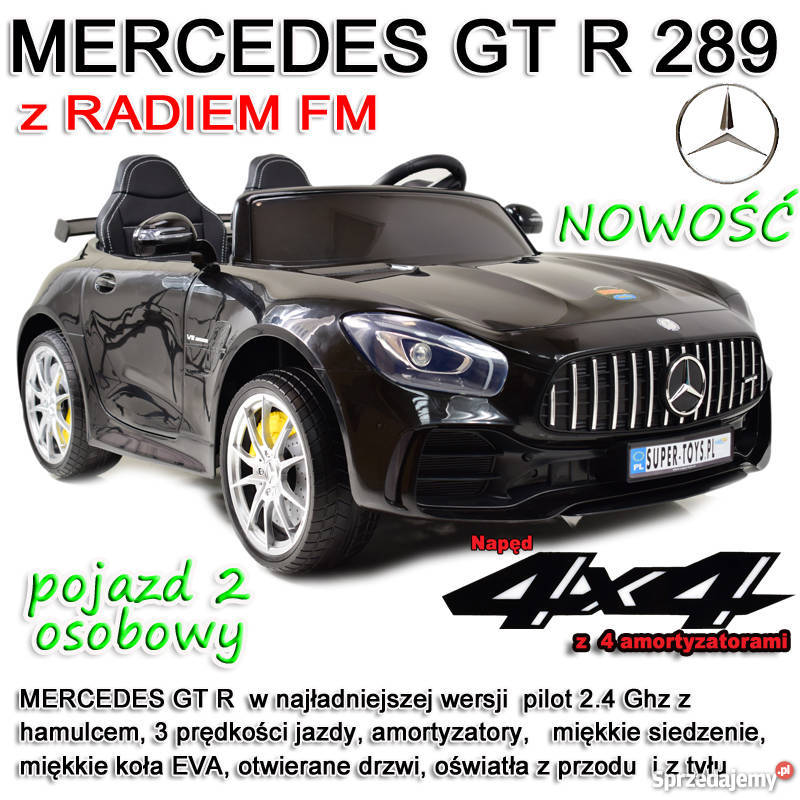 MERCEDES DWUOSOBOWY GT R 4x4 MIĘKKIE KOŁA EVA HL Toruń