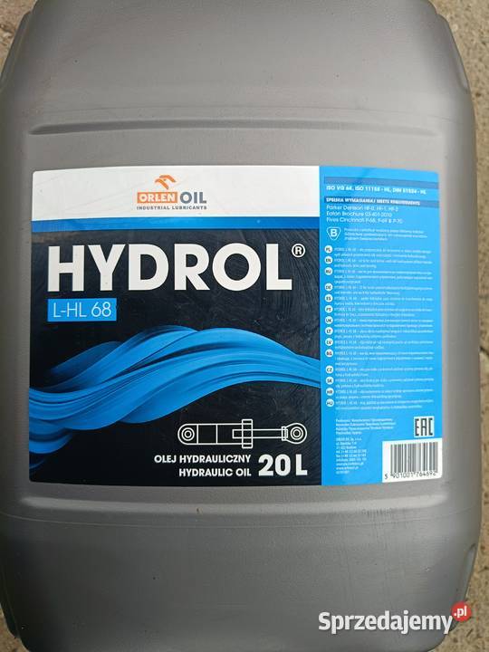 Hydrol LHL 68 20L Orlen Oleje specjalne Nowy Korczyn