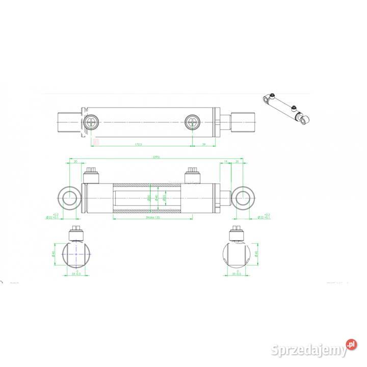 Siłownik Hydrauliczny Dwustronnego działania