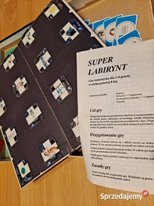 Super Labirynt 1991 PRL gra planszowa Wiek od 8 Kraków sprzedam