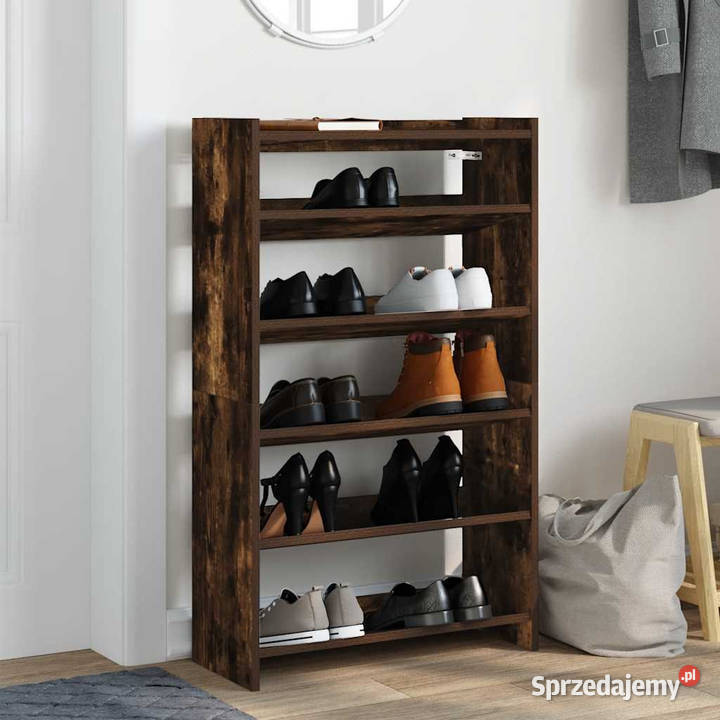 Półka na buty przydymiony dąb 60x25x100 WM859873 Warszawa