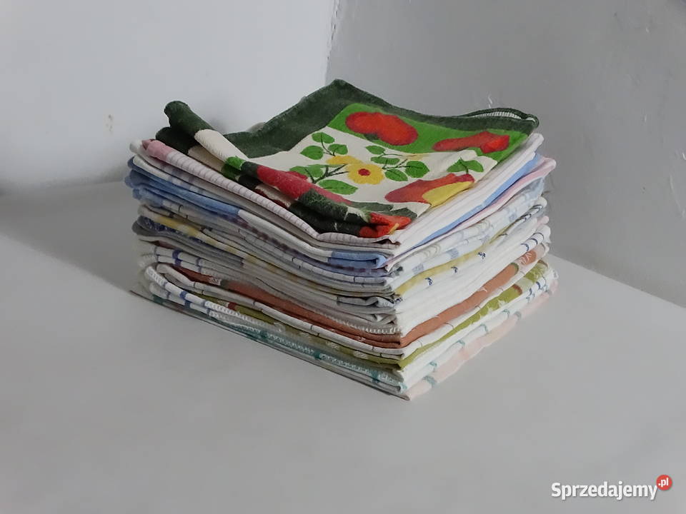 Zestaw 20 ścierek kuchennych bawełnianych RETRO lubelskie Biłgoraj