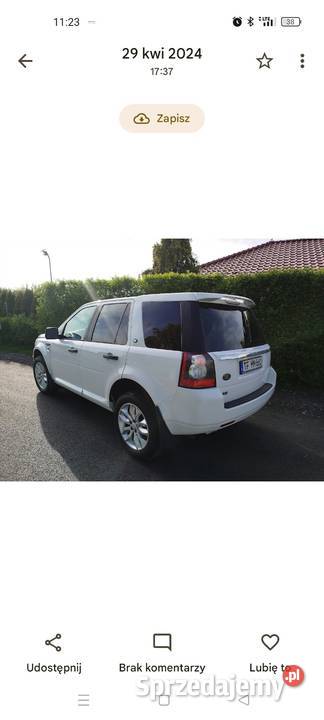 Land Rover Freelander II 32 benz 233 wersja HSE Stargard