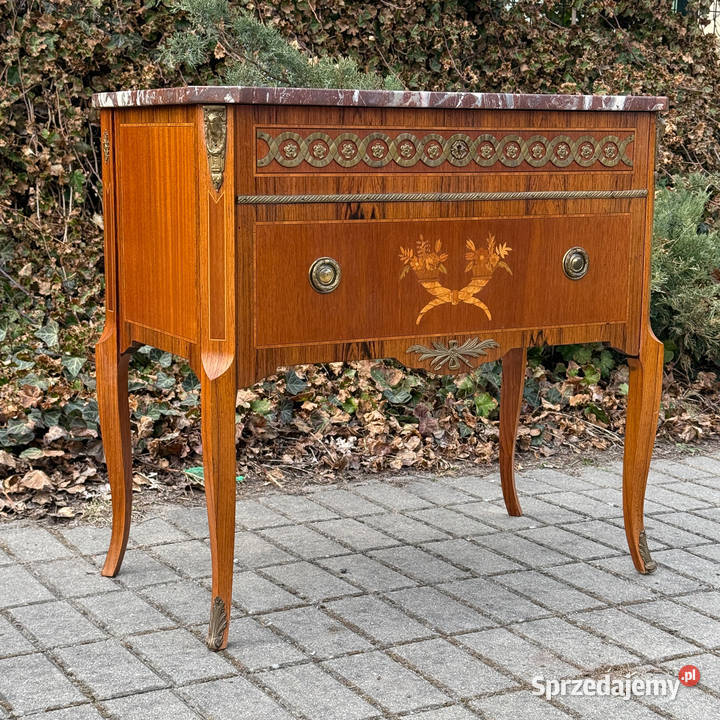 ARTexpert Klasyczna komoda Ludwik marmurowy blat zachodniopomorskie Dobrzany