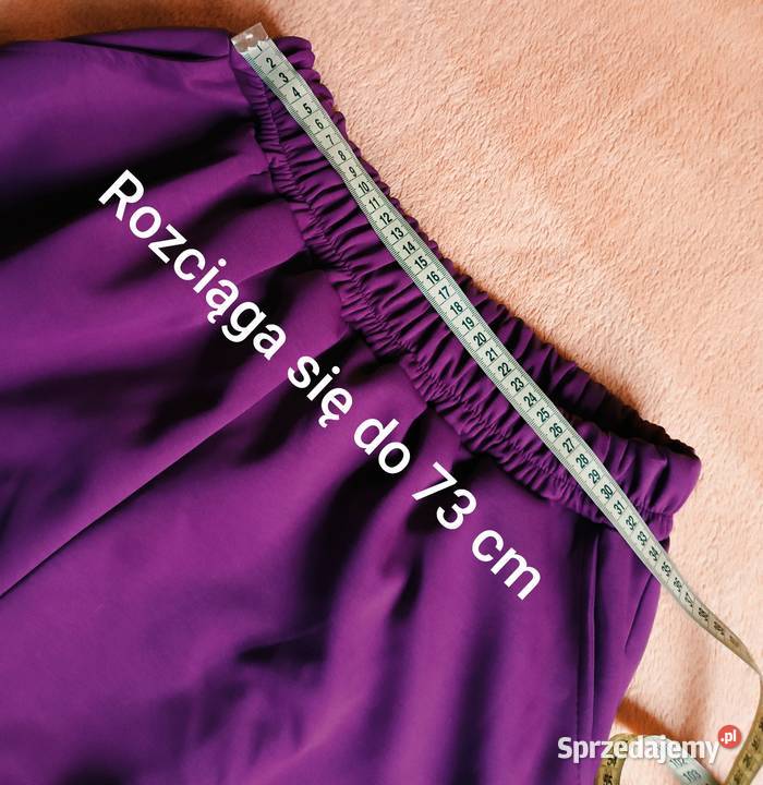 Fioletowy komplet masełko marynarka i spodnie Cieszyn sprzedam