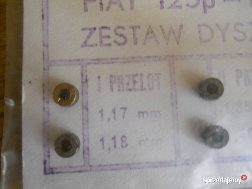 Komplet dysz gażnika Fiata 125 FSO Polonez Biecz