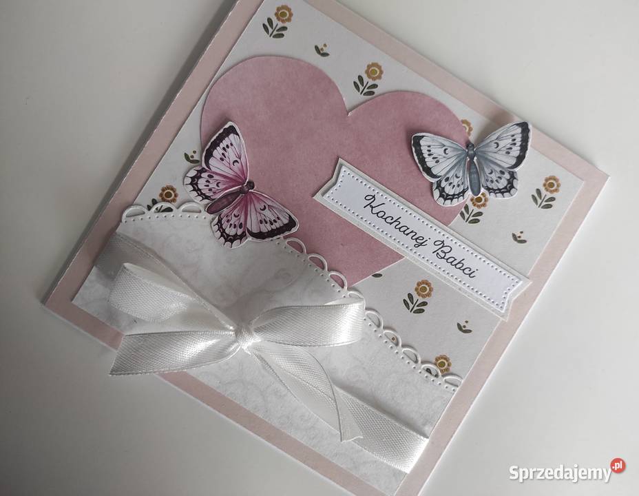 Kartka ręcznie robiona na Dzień Babci Łódź