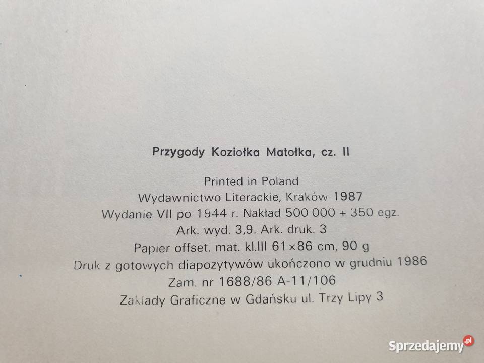 2ga Księga Przygód Koziołka Matołka stan idealny pomorskie Gdynia sprzedam