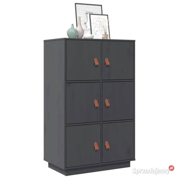 Szafka szara 67x40x1085 lite drewno sosnowe Szafki sprzedam