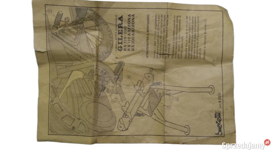 NÓŻKA STOPKA CENTRALNA GILERA RX 125 200 ARIZONA Bielsk Podlaski