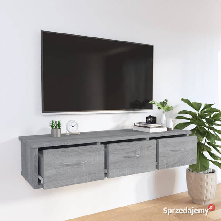 Szafka ścienna szary dąb sonoma 88x26x185 Warszawa