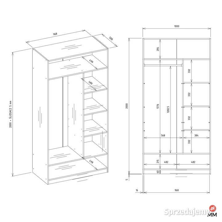 Garderoba modułowa OPENO 1W6P BIAŁA opolskie sprzedam