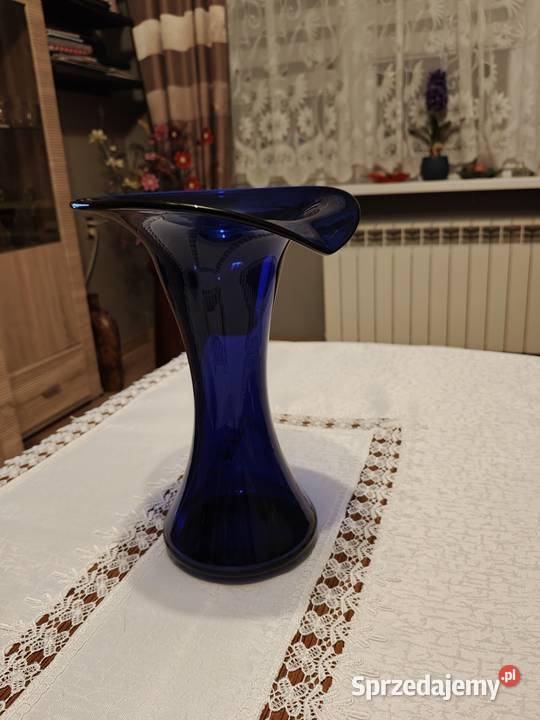 Piękne kobaltowe wazony sprzedam Tychy sprzedam