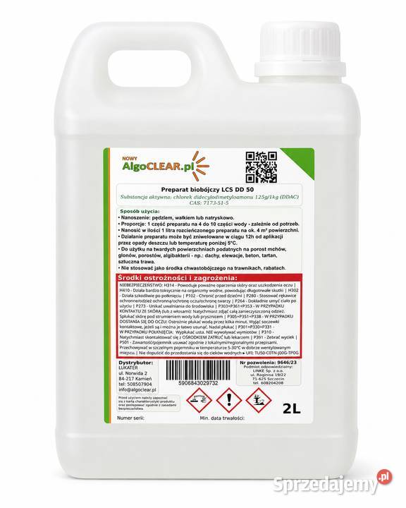 AlgoCLEAR 2L preparat na glony mech i porosty Szemud