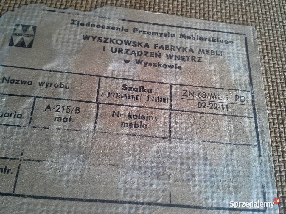 Szafka patyczak VINTAGE Meble