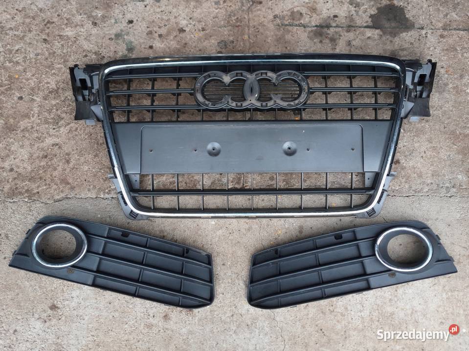 Atrapa chłodnicy grill kratki halogenów Audi A4 opolskie Strzelce Opolskie