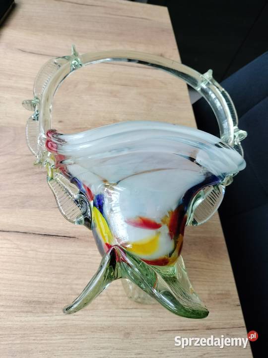 Duży koszyk kolorowy prl