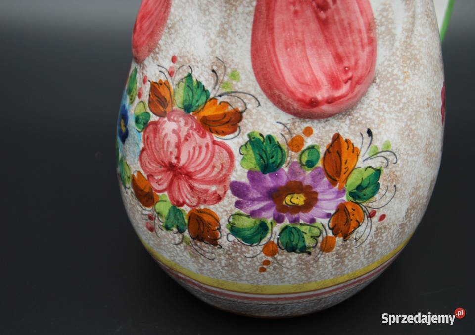 Ceramiczna konewka dzbanek M Deruta Włochy Poznań sprzedam