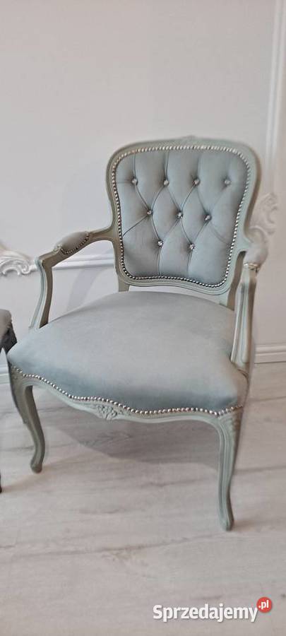 Stylowa pufa podnóżek fotel Ludwik Ludwikowska Szczecin