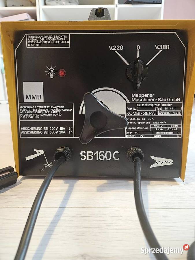 Spawarka MMA Meppener Maschinen Bau MMB SB160C Spawarki transformatorowe Górki Śląskie