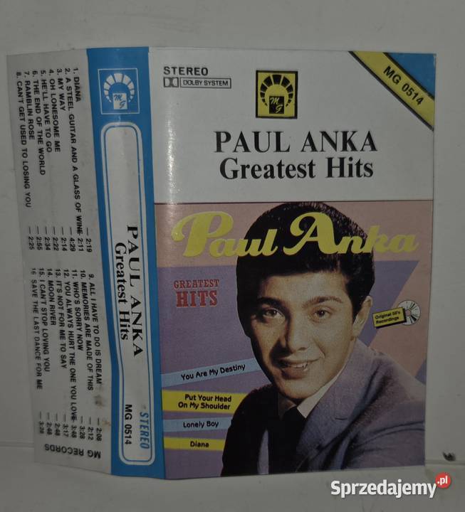 Kaseta magnetofonowa Paul Anka Greatest Hits Jastrowie