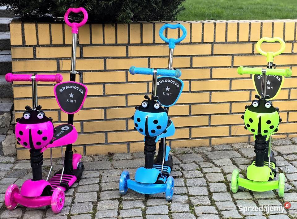 Hulajnoga z motywem biedronki łódzkie Piotrków Trybunalski