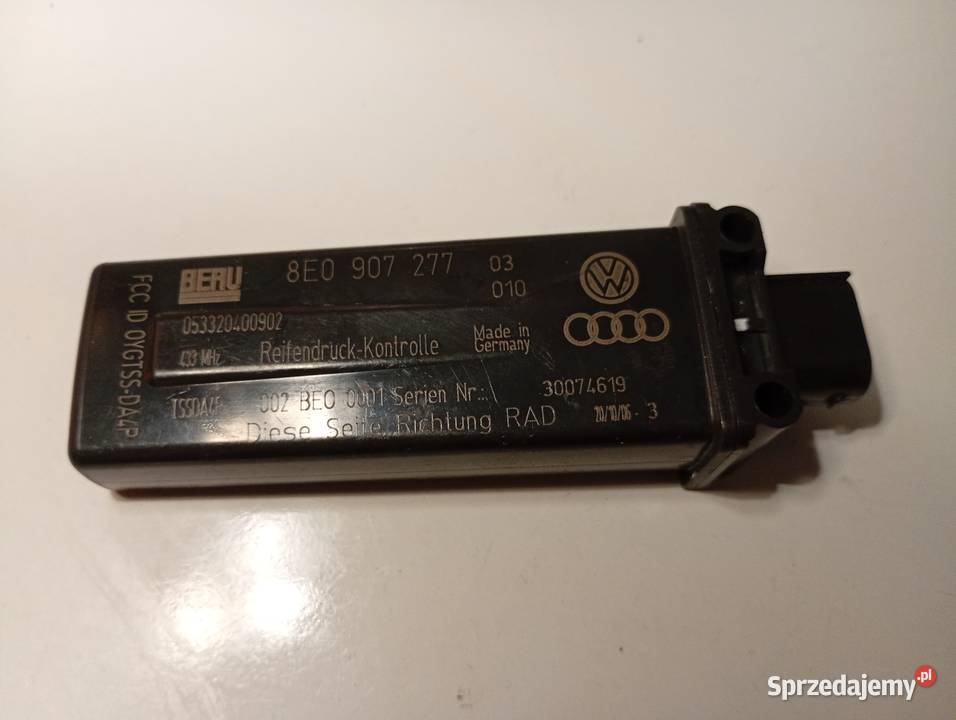 Czujnik ciśnienia opon Audi A4 B6 A6 C6 Q7 Poręba Średnia