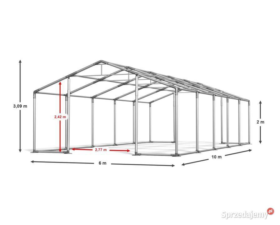 6x10x2m Namiot handlowy przemysłowy całoroczny Magazynowanie lubuskie