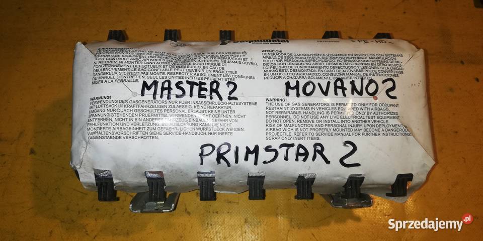 airbag poduszka pasażera Master 2 Movano 2 deski rozdzielcze, konsole