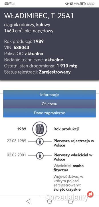 Władimirec t 25 A1 Sandomierz sprzedam