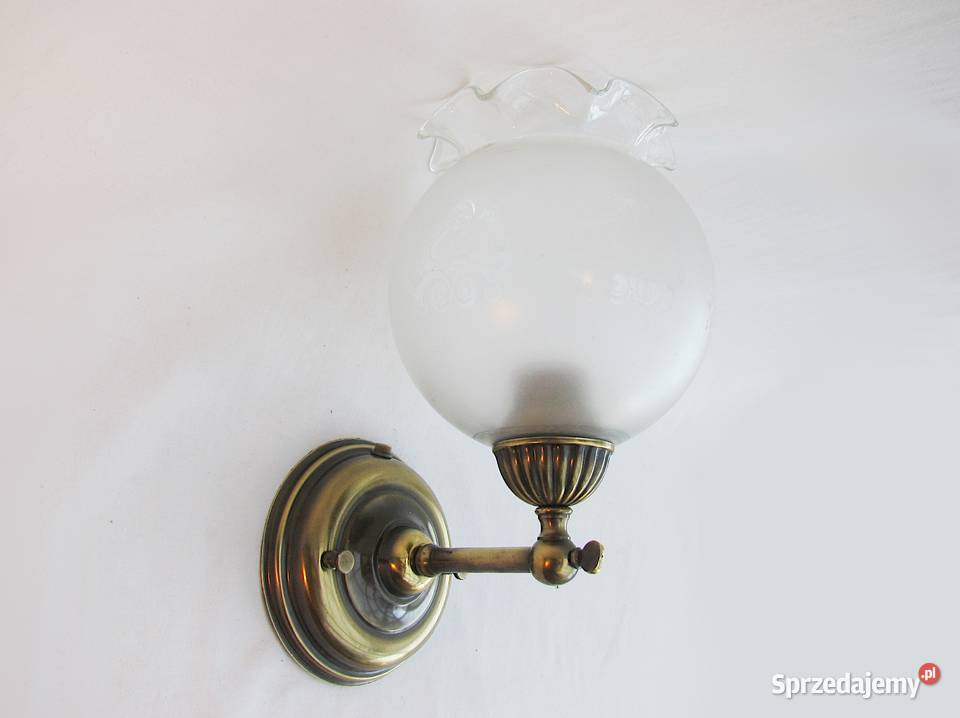 Piękny kinkiet stylowy mosiądz II Kinkiety Szczecinek