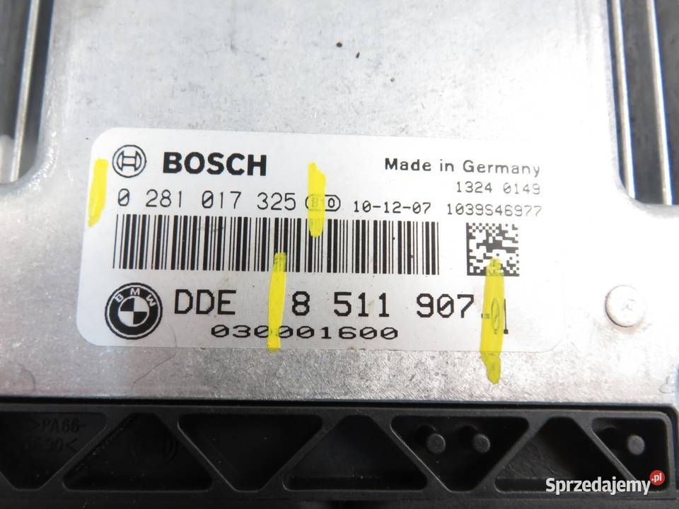 STEROWNIK BMW 5 F10 530 d 0281017325 8511907 osobowe Komputery