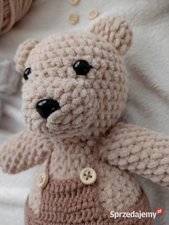 Miś robiony własnoręcznie na szydełku Kielce
