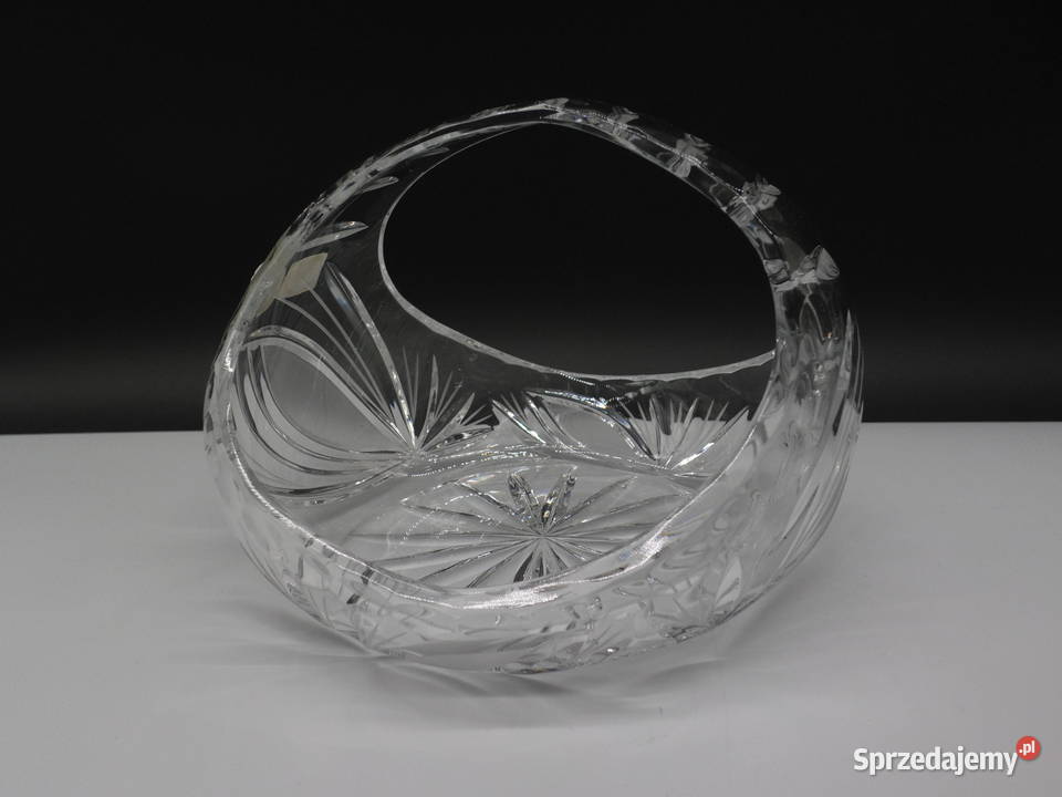Kryształowy Koszyk MB GLASS BOHEMIA Ręczny Szlif Porcelana i szkło Raszków