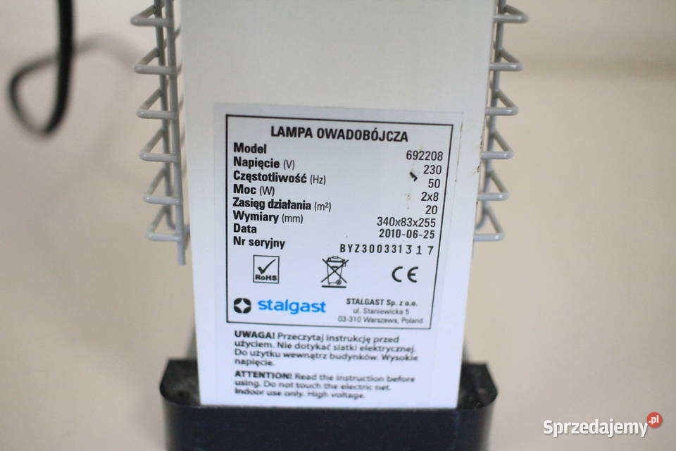 Lampa owadobójcza rażąca Stalgast Pszczyna