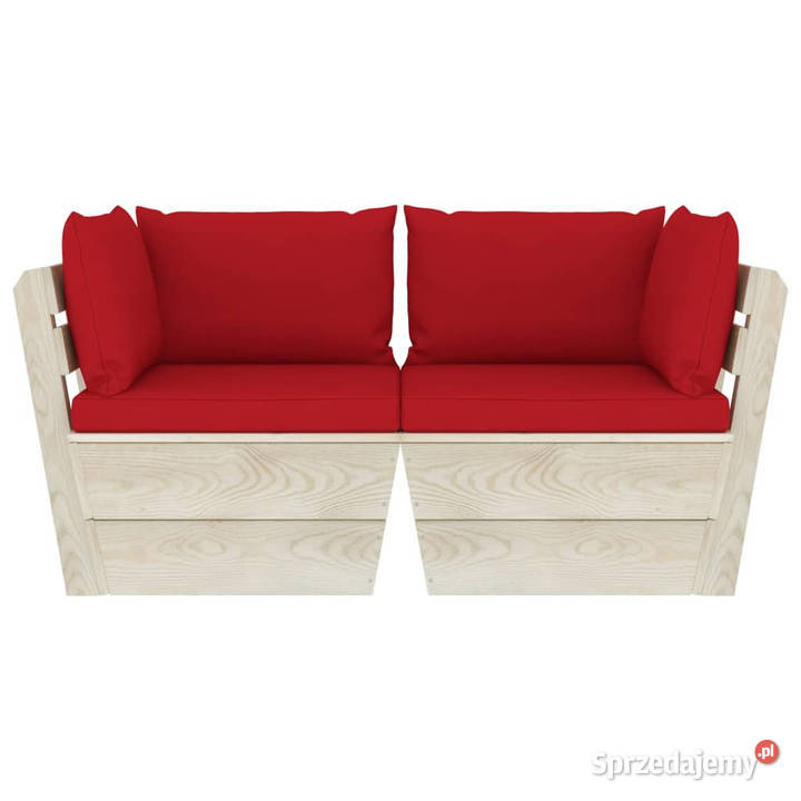 Ogrodowa sofa 2osobowa z palet z poduszkami Warszawa