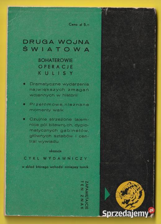 ŻÓŁTY TYGRYS NORMANDZKA SIEĆ 1964 miękka Łódź