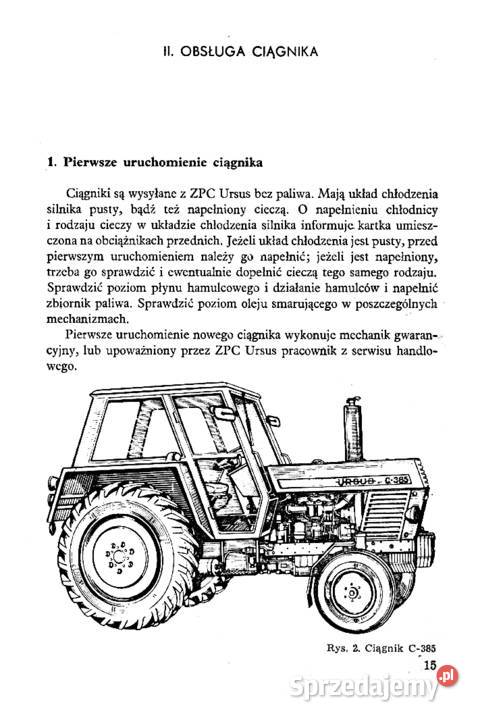 instrukcja obsługi Ursus c385 Stalowa Wola