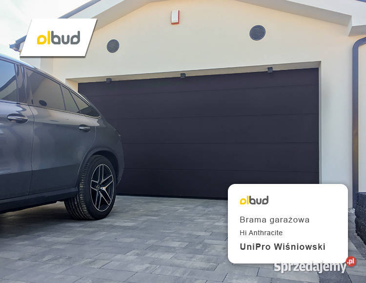 Brama garażowa Wiśniowski Hi Anthracite Olbud garażowa pomorskie Żukowo