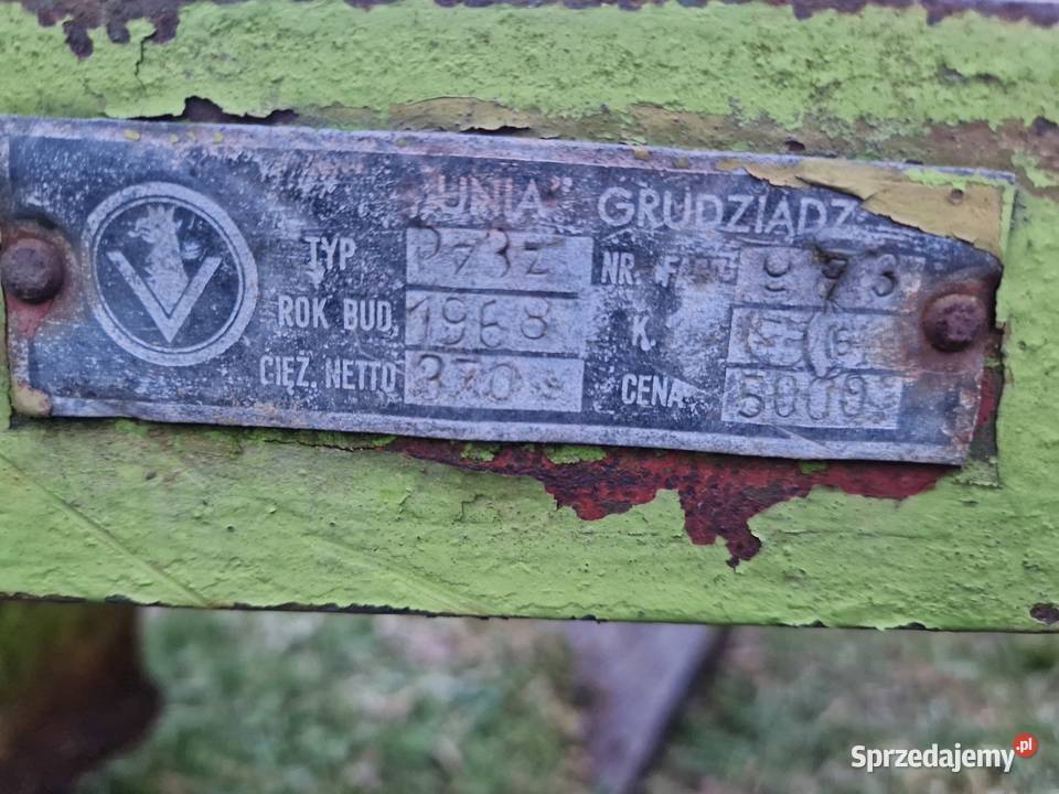 Pług 3 skibowy Grudziądz Jasło