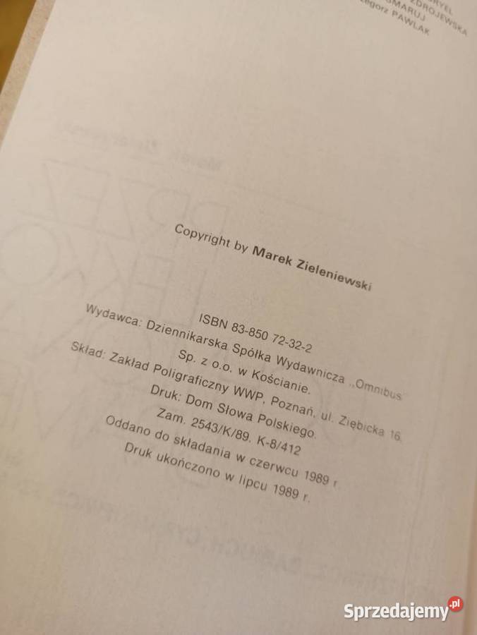 Lekko Uchyloną Bramę Marek Zieleniewski 1989 sprzedam