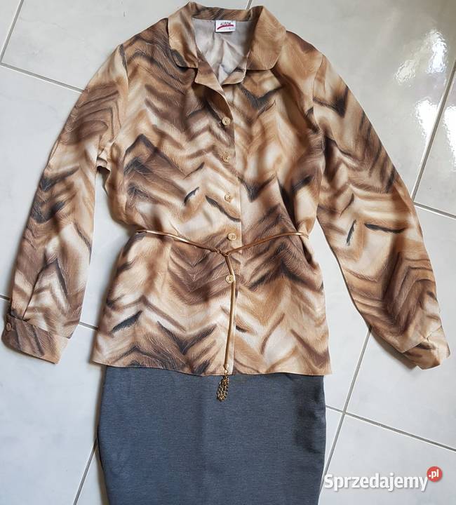Bluzka koszula lejąca zwiewna wizytowa elegancka