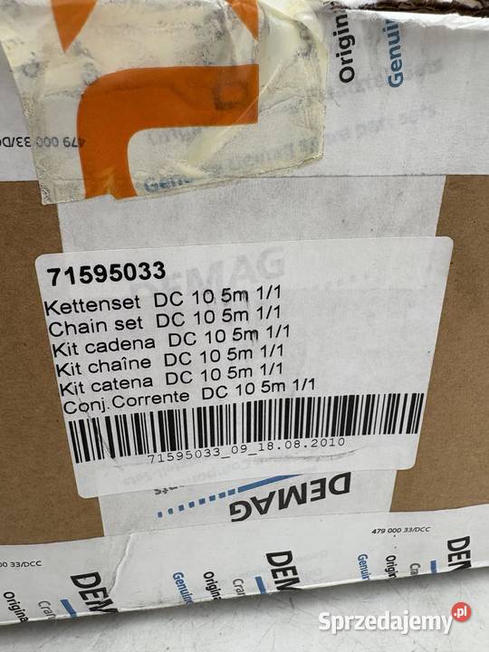 Demag 71595033 Chain set DC10 5m 11 mazowieckie Warszawa